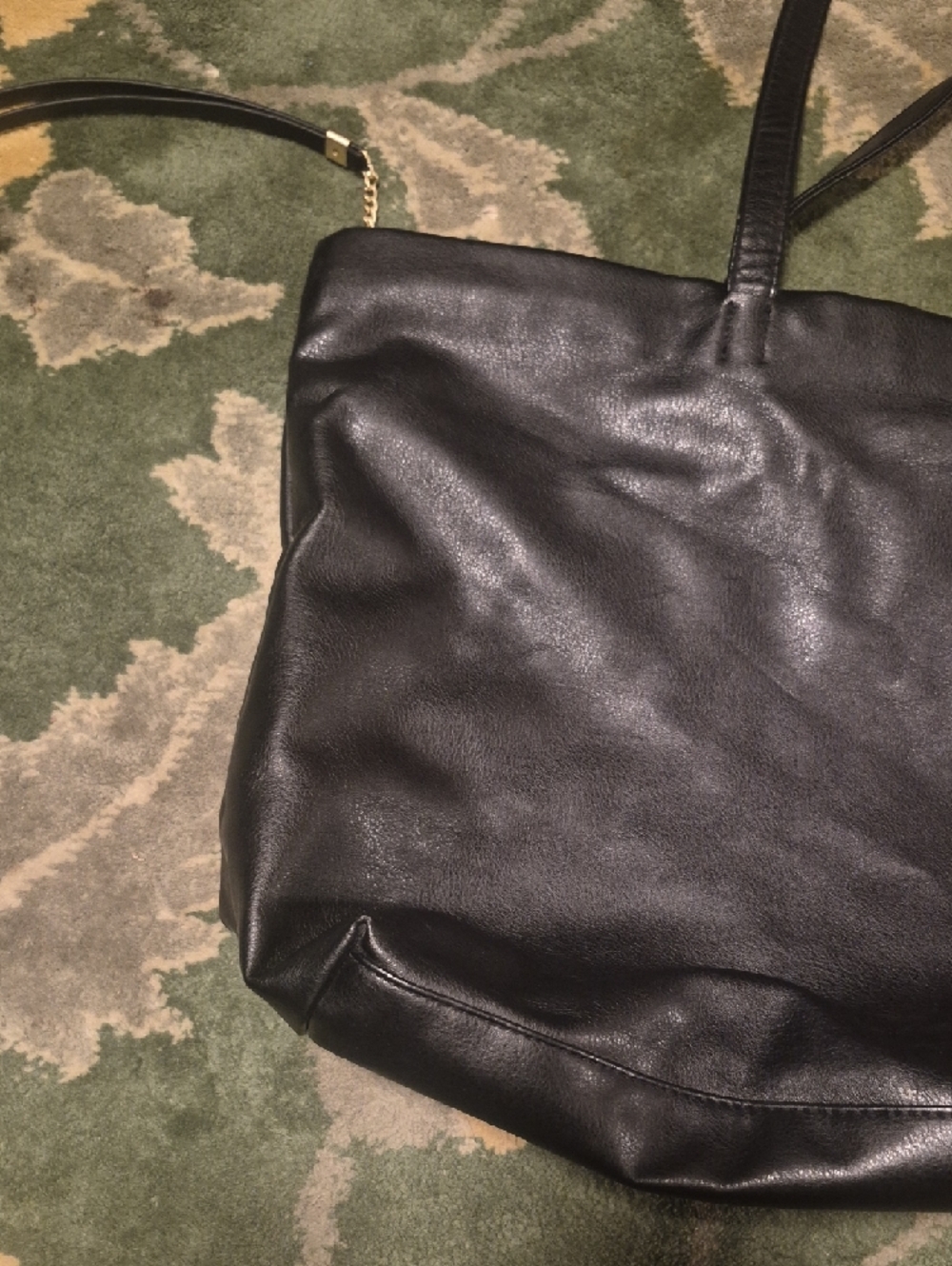 Donna Karan Black Leather Tote - Picture 4 of 14